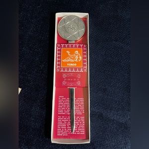 Virgo ♍️ Horoscope. Vintage Toledo of Spain Letter Opener Bright Silver tone